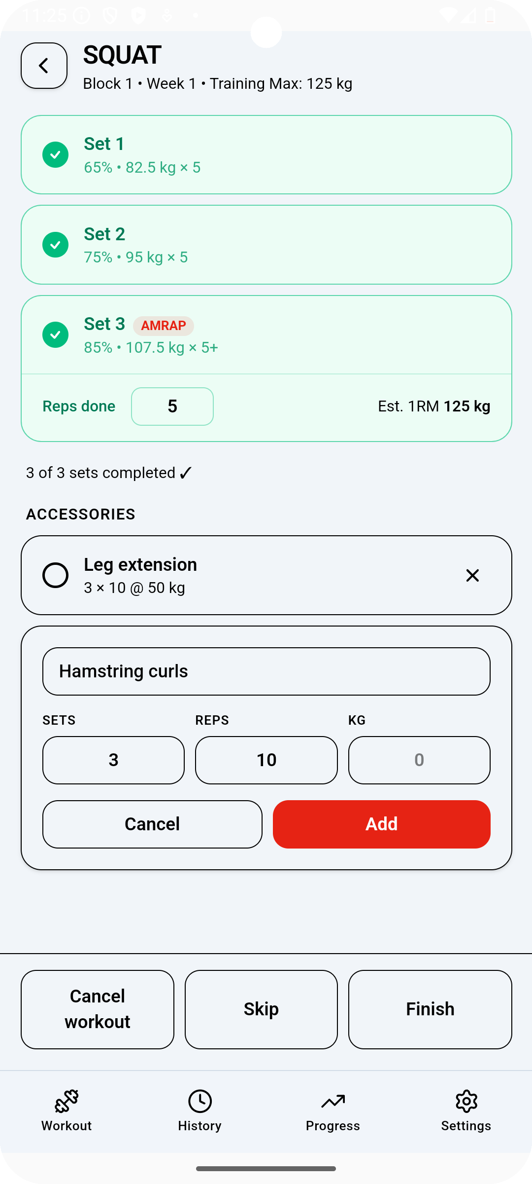 531 workout app preview